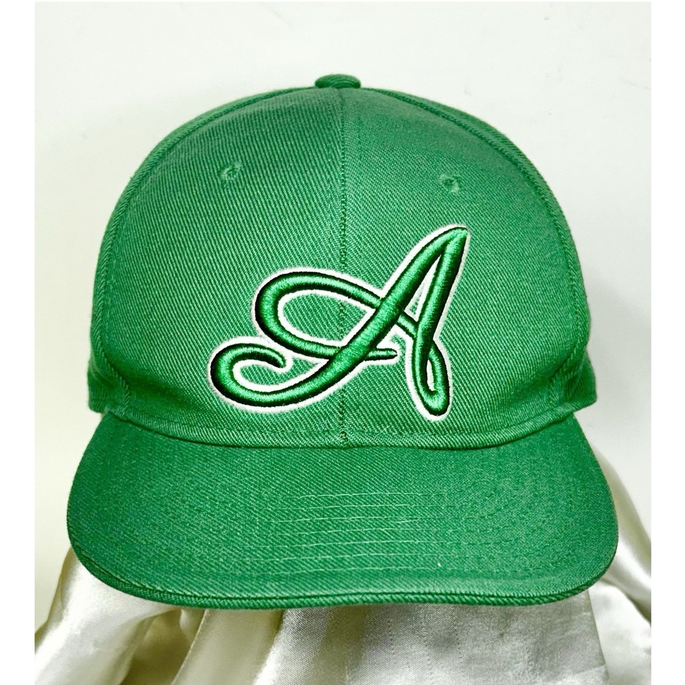 Pit Bull ATLANTA BRAVES MLB Baseball Hat Green Twill Fitted Embroidered Size L